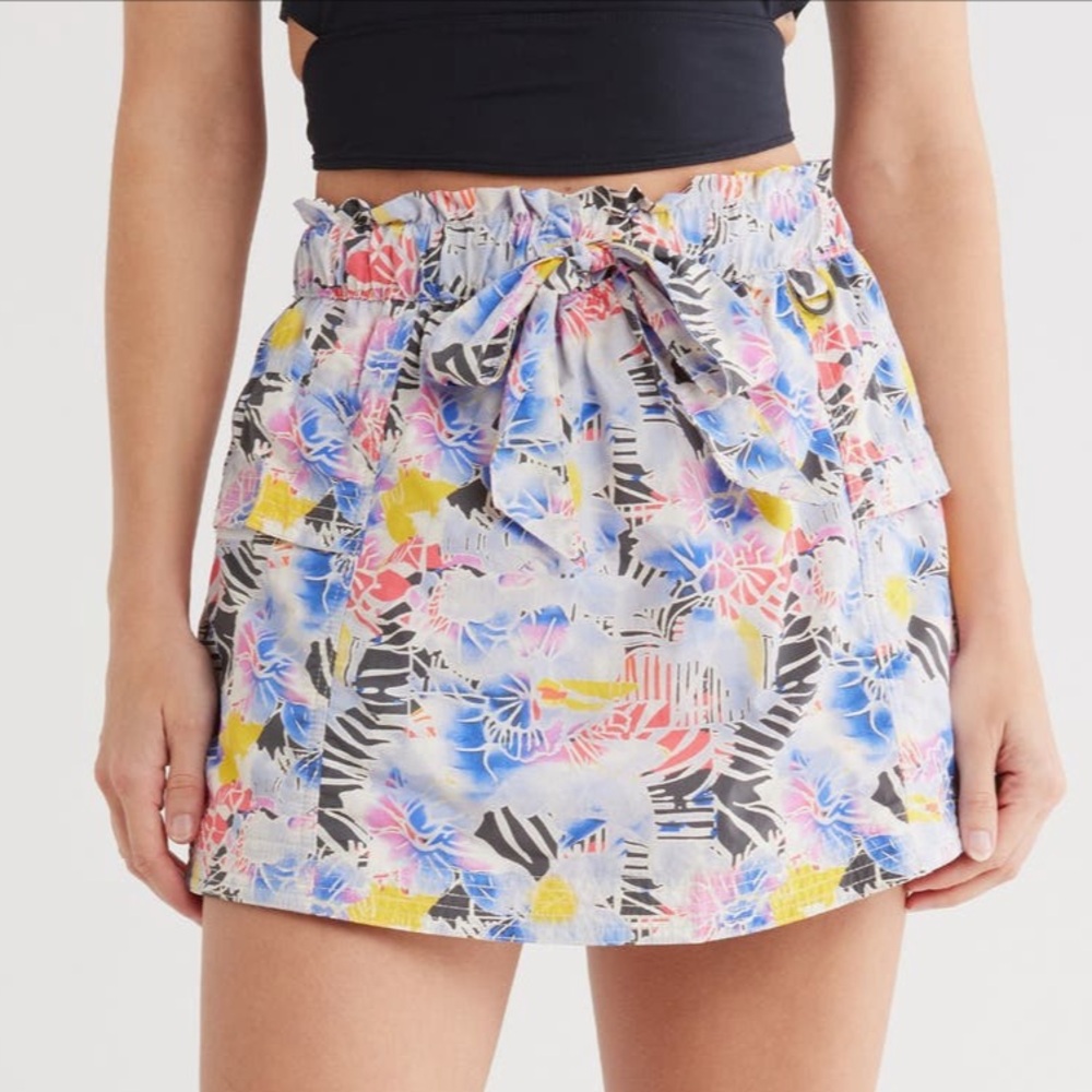 Free People Movement Printed In the Wild Skort Trippy Mystic Floral